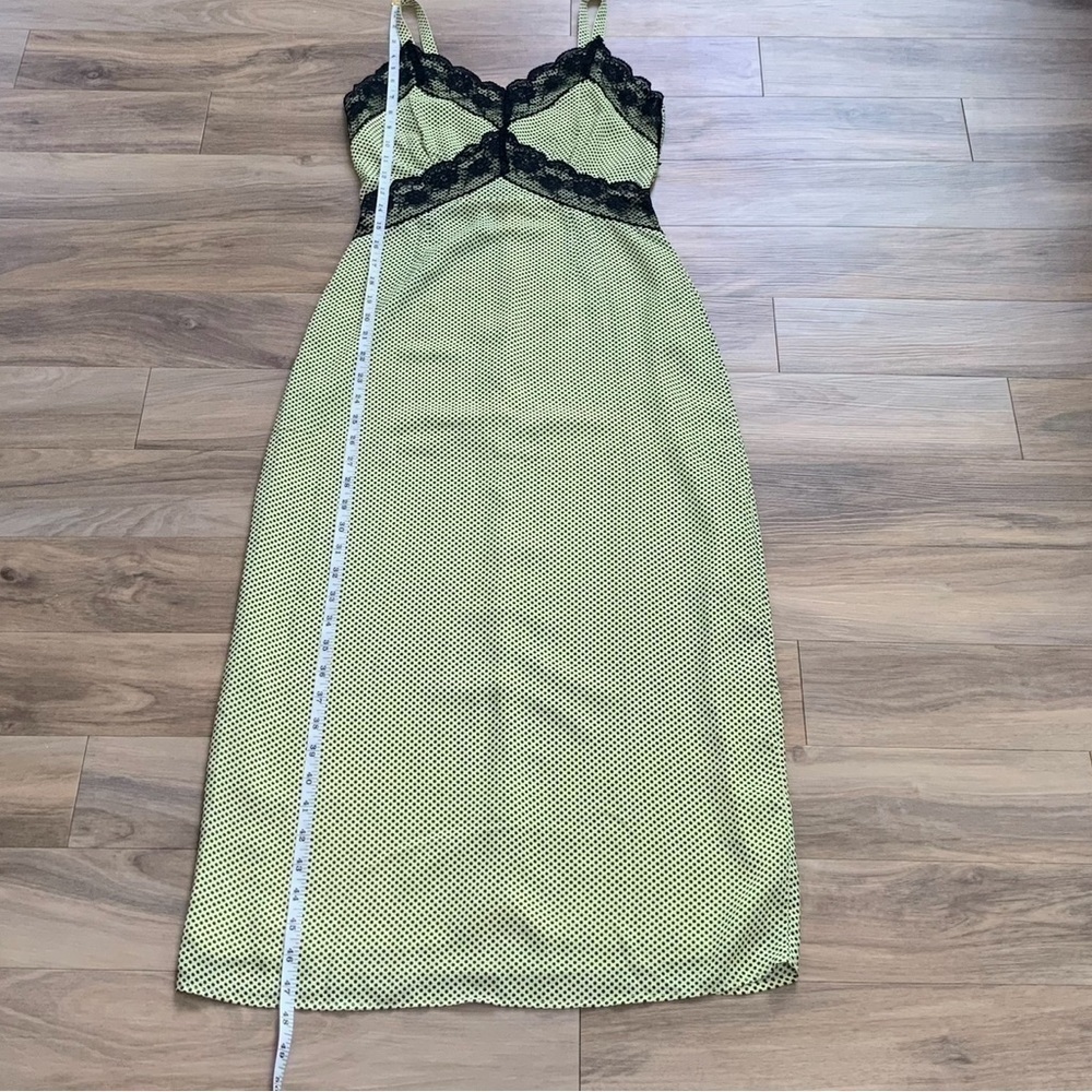 Glamorous Yellow and Black Polka Dot Maxi Dress - Picture 4 of 8